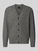Jack & Jones Premium Gebreid jack met knoopsluiting, model 'BLASIMON' Middengrijs gemêleerd