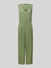 Vero Moda Jumpsuit met korte knoopsluiting, model 'MYMILO' Olijfgroen