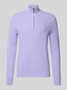 Polo Ralph Lauren Gebreide pullover met labelstitching Lavendel