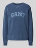 Gant Sweatshirt mit Label-Detail Jeansblau