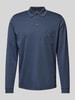 RAGMAN Regular fit poloshirt met borstzak Jeansblauw