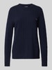 Gant Gebreide pullover met kabelpatroon Donkerblauw