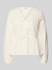 Marc O'Polo DENIM Slim Fit Langarmbluse aus reiner Baumwolle Offwhite