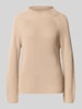 monari Strickpullover mit Stehkragen Sand