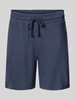 Gant Relaxed Fit Sweatshorts aus reiner Baumwolle mit Tunnelzug Dunkelblau
