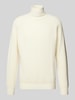 Manuel Ritz Strickpullover mit Rollkragen Offwhite