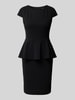 Paradi Cocktailkleid mit Schößchen Black