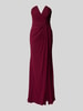 Mascara Abendkleid mit Knotendetail Bordeaux