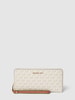 MICHAEL Michael Kors Portemonnee met all-over logo, model 'CONTINENTA' Ecru