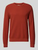 Armedangels Gebreide pullover met ribboorden, model 'GRAANMO' Roestrood