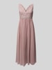 My Mascara Curves Abendkleid mit Spitzenbesatz Mauve