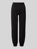 Review Loose fit sweatpants met labelprint Zwart