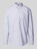 Christian Berg Men Regular Fit Business-Hemd mit Button-Down-Kragen Royal