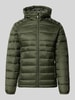 JACK & JONES Regular Fit Jacke in Stepp-Optik Modell 'KINGSLEY' Mittelbraun