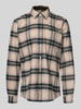 Barbour Slim fit flanellen overhemd van puur katoen, model 'BETSOM' Zand