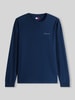 Tommy Jeans Slim Fit Langarmshirt aus reiner Baumwolle Dunkelblau