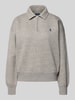 Polo Ralph Lauren Sweatshirt mit Polokragen und Label-Stitching Mittelgrau