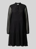 Vila Knielanges Kleid mit Stehkragen Modell 'VOLETTIS' Black