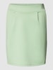 ICHI Spódnica mini z dodatkiem wiskozy model ‘Kate’ Jasnozielony