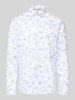 FIL NOIR Regular Fit Business-Hemd mit Kentkragen Modell 'ROMA' Bleu