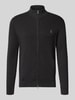Polo Ralph Lauren Strickjacke mit Reißverschluss Anthrazit Melange