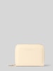 Seidenfelt Portemonnee met logodetail model 'Ylva' Beige