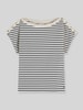 Tommy Hilfiger Regular Fit T-Shirt aus reiner Baumwolle mit Knopf-Details Ecru