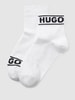 HUGO CLASSIFICATION Socken mit Label-Print im 2er-Pack Weiss