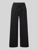 MAC Straight Leg Stoffhose mit verkürztem Schnitt Modell 'CHiara' Black
