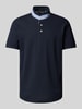 Christian Berg Men Regular fit poloshirt met opstaande kraag Marineblauw