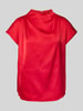 Zero Regular Fit Blusenshirt mit gelegten Falten Rot