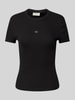 Calvin Klein Jeans T-Shirt mit Label-Detail Black