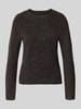 VERO MODA Regular Fit Pullover mit Rundhalsausschnitt Modell 'DOFFY' Schoko