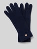 Fraas Kasjmier handschoenen met labelapplicatie Donkerblauw