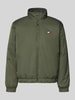 Tommy Jeans Relaxed Fit Bomberjacke mit Stehkragen Oliv
