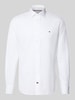 Tommy Hilfiger Regular fit zakelijk overhemd van katoenmix Wit