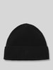 BOSS Beanie van een mix van wol en kasjmier, model 'LEAH' Zwart
