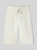 Calvin Klein Jeans Korte regular fit broek met structuurmotief Offwhite