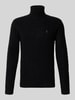 Polo Ralph Lauren Slim fit gebreide pullover van een mix van wol en kasjmier Zwart