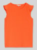 Tom Tailor Denim Loose Fit Top in Crinkle-Optik Orange
