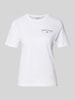 GANT t-shirt z nadrukiem z logo i okrągłym dekoltem Biały