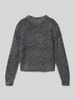 Only Sweter z dzianiny o kroju regular fit z efektem błyszczącym model ‘PIUMO GLITTER’ Srebrny