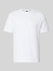 BOSS Green Regular Fit T-Shirt aus reiner Baumwolle Modell 'TS_STRUCTURE LOGO 1027473' Weiss