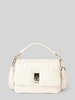 Tommy Hilfiger Crossbodytas van schapennappa met labeldetail Offwhite