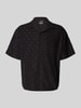 Jack & Jones Relaxed Fit Freizeithemd mit Strukturmuster Modell 'INFINITY' Black