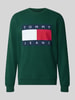 Tommy Jeans Regular Fit Sweatshirt aus reiner Baumwolle Dunkelgruen