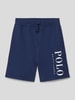 Polo Ralph Lauren Teens Regular fit sweatshorts met labelprint Marineblauw