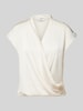 Mango Regular Fit Bluse in Wickel-Optik Modell 'CRUSIE' Offwhite