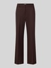 Jake*s Collection Regular fit recht broek met viscose Chocoladebruin