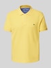 Fynch-Hatton Regular Fit Poloshirt mit Logo-Stitching Gelb